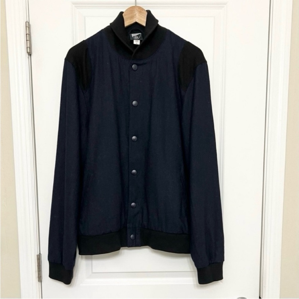 Vintage Wool Blend Bomber Jacket